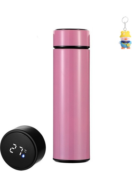 Akıllı Sıcaklık Ölçümü 304 Paslanmaz Çelik Termos Bardak Taşınabilir Su Şişesi (Yurt Dışından)