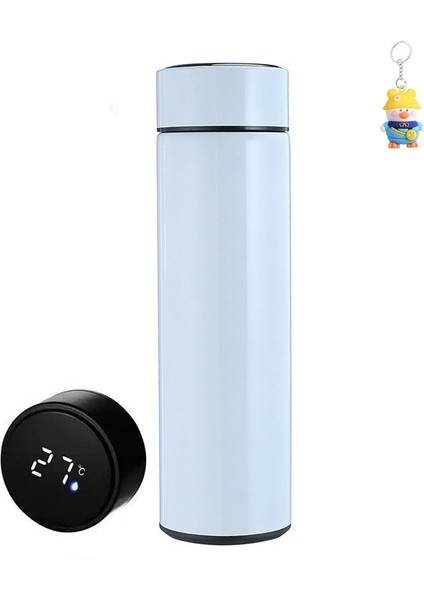 Akıllı Sıcaklık Ölçümü 304 Paslanmaz Çelik Termos Bardak Taşınabilir Su Şişesi (Yurt Dışından)
