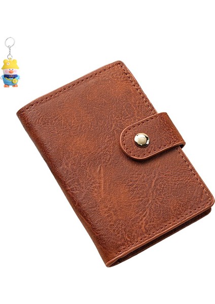 Erkek Cüzdan Çok Fonksiyonlu Pliseli Kısa Cüzdan Küçük Cüzdan Kart Tutucu (Yurt Dışından)