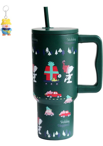 Kolu Araba Bardak Yalıtımlı Buz Bardak Araba Açık Taşınabilir Büyük Kapasiteli Pipetli Bardak (Yurt Dışından)