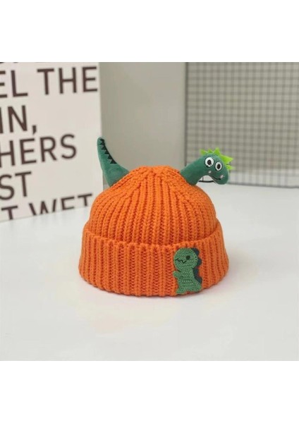 Sonbahar ve Kış Erkek ve Kadın Bebek Sevimli Karikatür Ayı Bebek Peluş Sıcak Kulak Koruma Örme Şapka (Yurt Dışından)