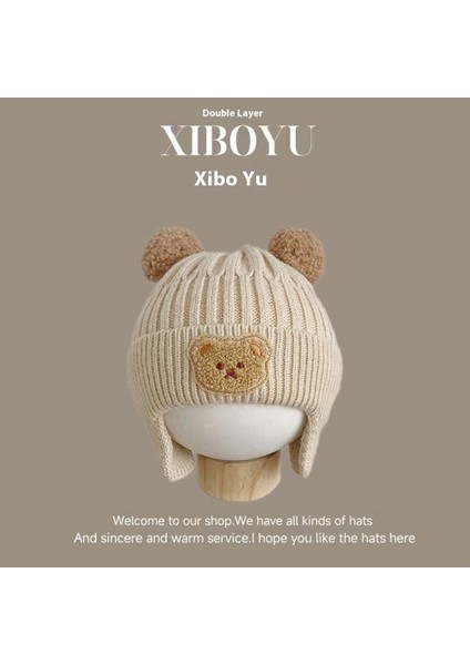 Sonbahar ve Kış Erkek ve Kız Çocuk Kulak Koruması Süper Sevimli Mika Serisi Çizgi Film Çocuk Sıcak Şapka (Yurt Dışından)