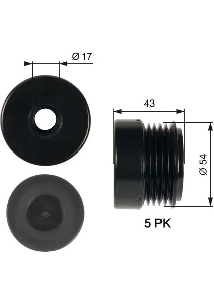 OAP7031 Alternator Kasnagi