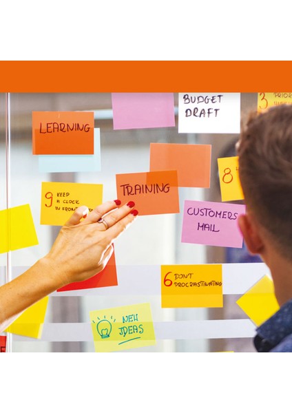 Elektrostatik Beyaz Akıllı Not Kağıdı 7X10CM - 50 Sayfa modelleri