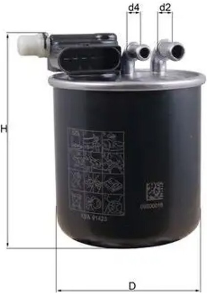 KL948 Yakit Filtresi 16401HG00D A6070901352 A6420906552