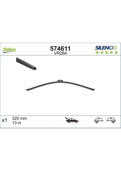 574611 Arka Silecek Supurgesi 2636000Q0E 4KE955425 5FA955427