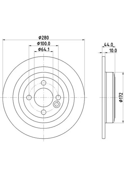 8DD355122971 Arka Fren Diski 34216784389 (2 Adet Fiyatıdır)