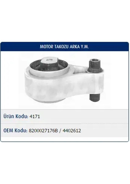 M4171 Motor Takozu (Arka) 8200027176B