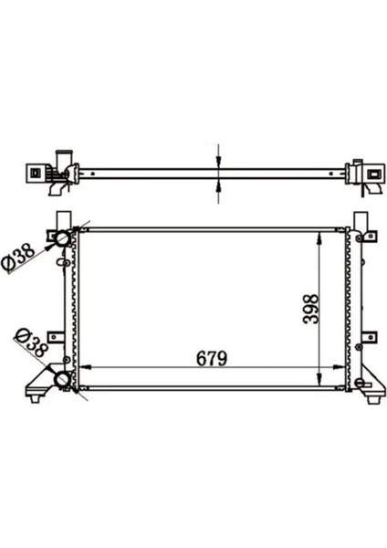 80601 Motor Radyatoru 2D0121253B