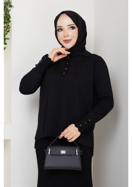 Kadın Eteği Mandal Örgülü Merserize Triko Elbise -PMK467 fiyatları