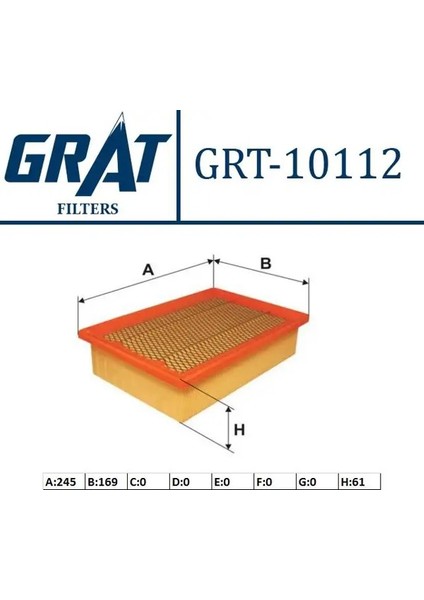10112 Hava Filtresi 46520658
