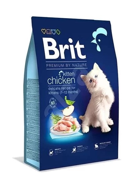 Brit Premium By Nature Kitten Tavuklu Yavru Kedi Maması 8 kg