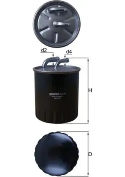 KL313 Yakit Filtresi 00K05137365AA 05137365AA 05174056AA