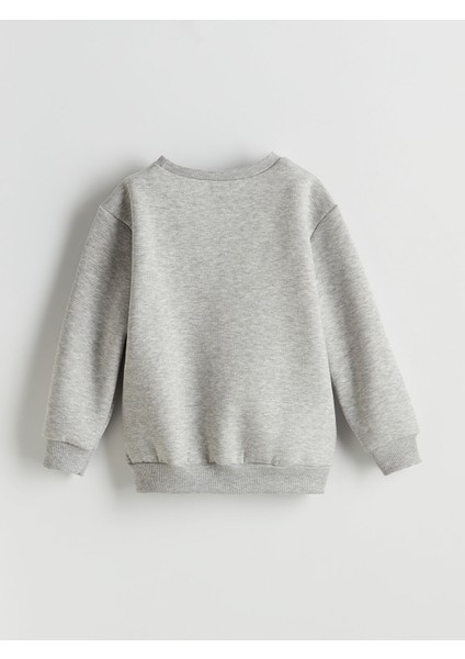 Yeni Sezon Bisiklet Yaka Yazı Baskılı Kız Çocuk Sweatshirt fiyatları