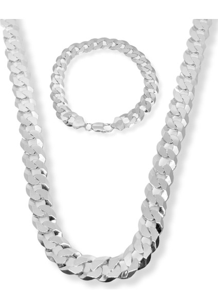 Gurmet Gümüş Zincir Kolye – 11 mm Kalınlık modelleri