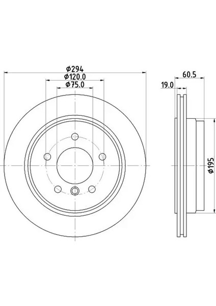 8DD355112271 Arka Fren Diski 34211166165 34216855159 34216864044 (2 Adet Fiyatıdır)