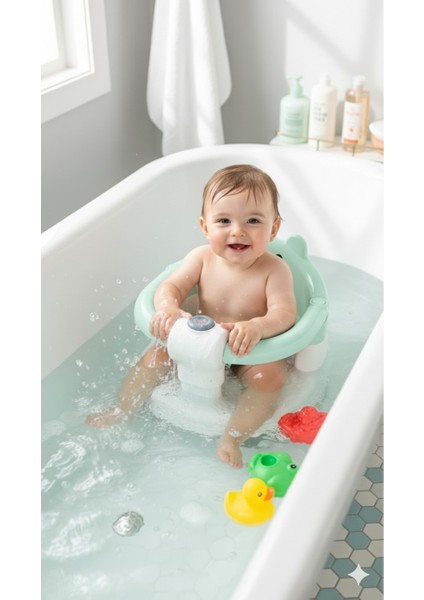 Önden Açılır Bebek Banyo & Mama Oturağı Mint Yeşili modelleri