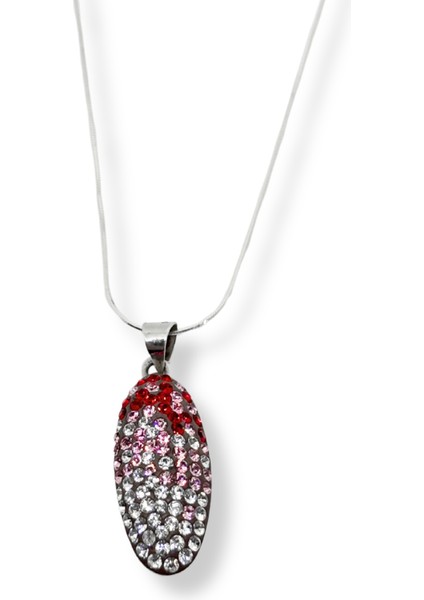 Işıltı Bezeli Corn Cob Gümüş Kadın Kolye Ikm