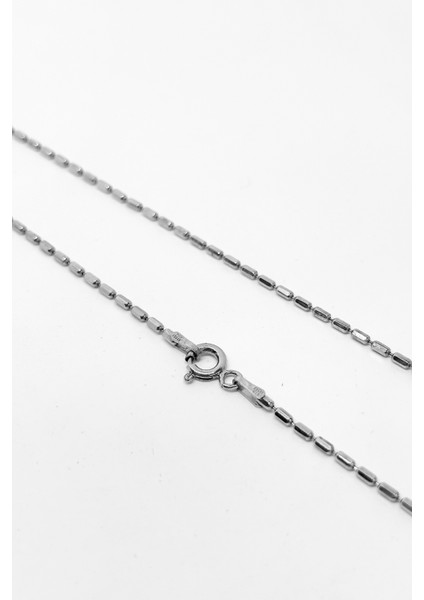 Mini Silindir Gümüş Zincir Kolye 40CM fiyatları