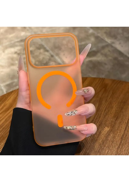 iPhone 17 Pro Max Uyumlu Mat Transparan Saydam Sert Darbe Korumalı Magsafe Kılıf