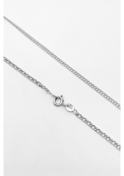 Ince Ezme Gurmet Gümüş Zincir Kolye 40CM fiyatları