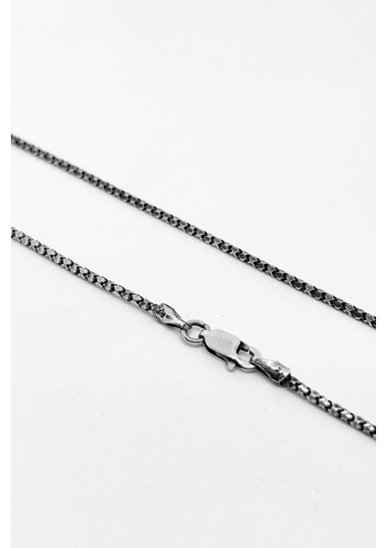 Ince Basık Jessica Gümüş Zincir Kolye 55CM fiyatları