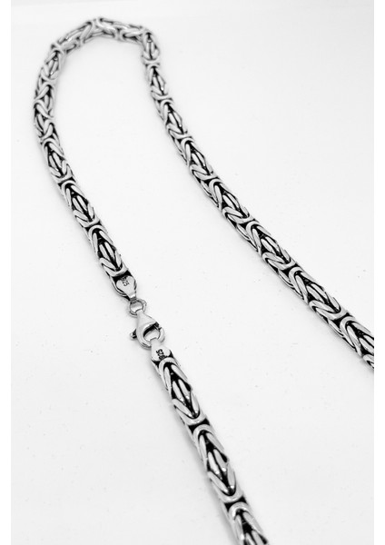 Kalın Gümüş Kral Zincir 54CM fiyatları