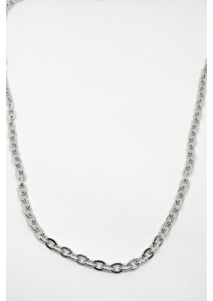 Ince Oval Halka Gümüş Zincir Kolye 55CM fiyatları