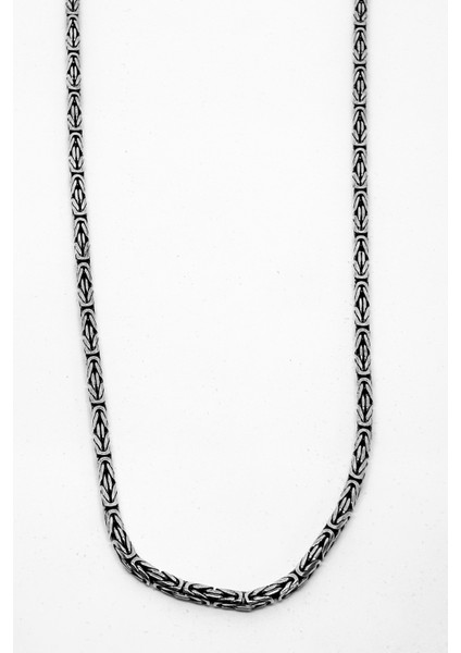 Gümüş Kral Zincir Kolye Model 5.kalınlık 49CM