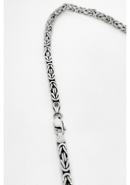 Köşeli Gümüş Kral Zincir Kolye Model 2.kalınlık 55CM fiyatları