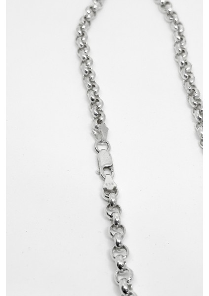 Dar Yuvarlak Halka Gümüş Zincir 42CM fiyatları