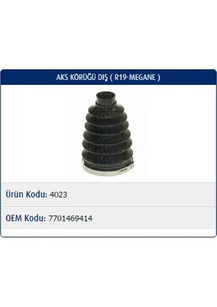 M4023 Aks Korugu Dis 7701469414