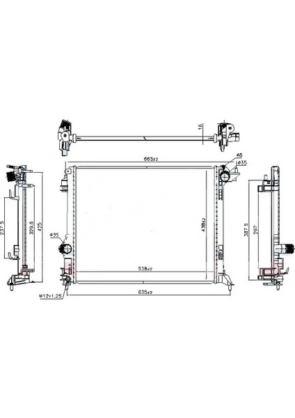 0520251AB Motor Radyatoru