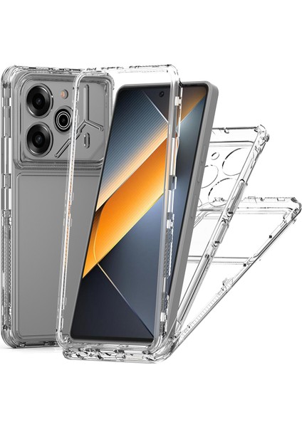 Tecno Pova 6 Pro Için,şeffaf Akrilik 3'ü 1 Arada Darbeye Dayanıklı Kılıf-Saydam (Yurt Dışından)