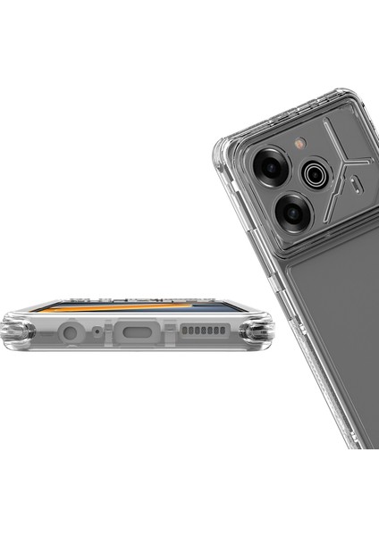 Tecno Pova 6 Pro Için,şeffaf Akrilik 3'ü 1 Arada Darbeye Dayanıklı Kılıf-Saydam (Yurt Dışından) modelleri