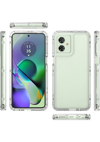 Motorola Moto G54 Için,şeffaf Akrilik 3'ü 1 Arada Darbeye Dayanıklı Kılıf-Saydam (Yurt Dışından) fiyatları
