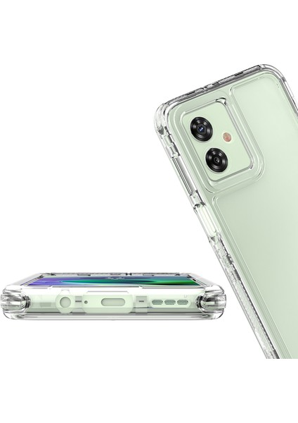 Motorola Moto G54 Için,şeffaf Akrilik 3'ü 1 Arada Darbeye Dayanıklı Kılıf-Saydam (Yurt Dışından) modelleri