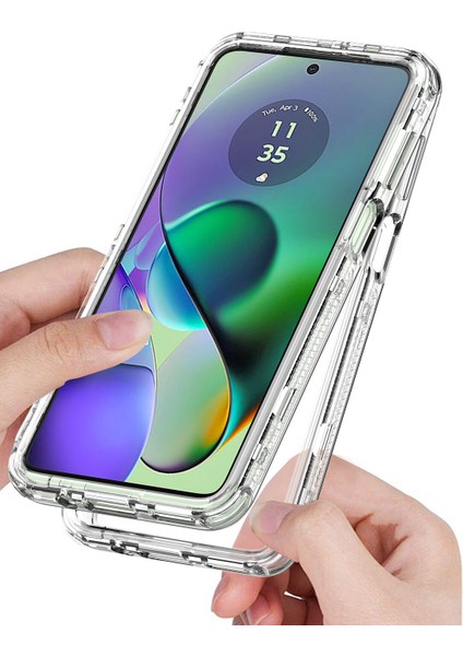 Motorola Moto G54 Için,şeffaf Akrilik 3'ü 1 Arada Darbeye Dayanıklı Kılıf-Saydam (Yurt Dışından) fırsatları
