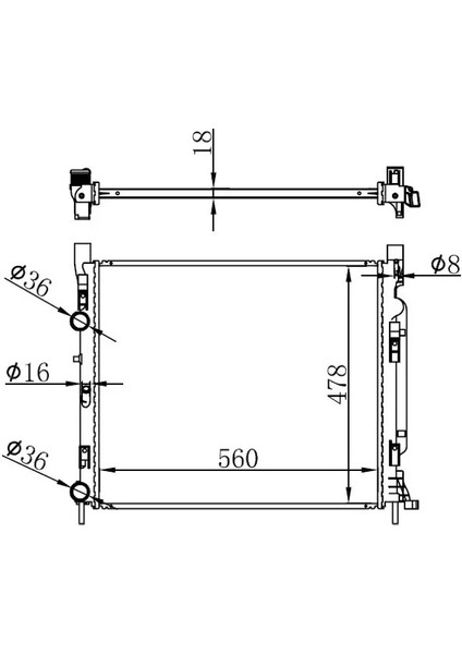 BRN075026 Motor Radyatoru 8200455801