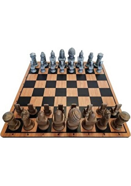 Osmanlı Satrancı Eğlenceli Tasarım ile Zeka Geliştirici Oyun Ahşap Materyal modelleri