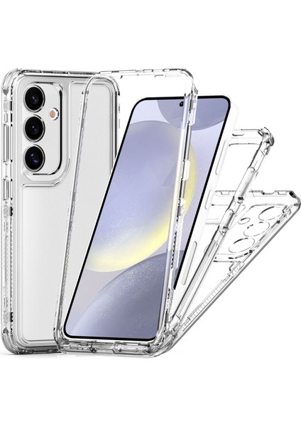 Samsung Galaxy S25 5g Için,şeffaf Akrilik 3'ü 1 Arada Darbeye Dayanıklı Kılıf-Saydam (Yurt Dışından)