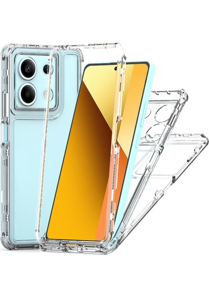 Xiaomi Redmi Note 13 5g Için,şeffaf Akrilik 3'ü 1 Arada Darbeye Dayanıklı Kılıf-Saydam (Yurt Dışından)