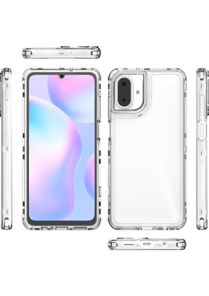 Samsung Galaxy A07 Için,şeffaf Akrilik 3'ü 1 Arada Darbeye Dayanıklı Kılıf-Saydam (Yurt Dışından) fiyatları