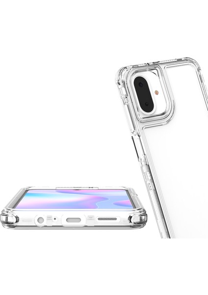 Samsung Galaxy A07 Için,şeffaf Akrilik 3'ü 1 Arada Darbeye Dayanıklı Kılıf-Saydam (Yurt Dışından) modelleri