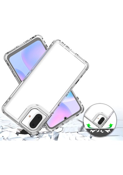 Samsung Galaxy A07 Için,şeffaf Akrilik 3'ü 1 Arada Darbeye Dayanıklı Kılıf-Saydam (Yurt Dışından) indirimleri