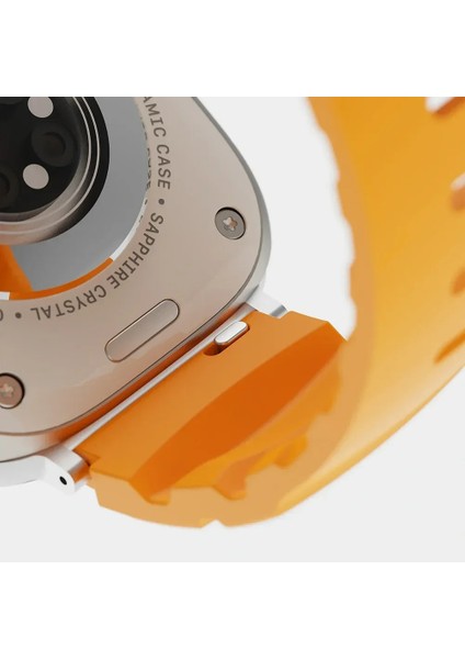 Apple Watch Seri 11/10/9/8/7/6/5/4/3/se/ultra/1/2/3 49MM 46MM 45MM 44MM 42MM 41MM 40MM 38MM Uyumlu Kordon Silikon Kolay Takılan Yumuşak Su Geçirmez KRD-143 indirimleri