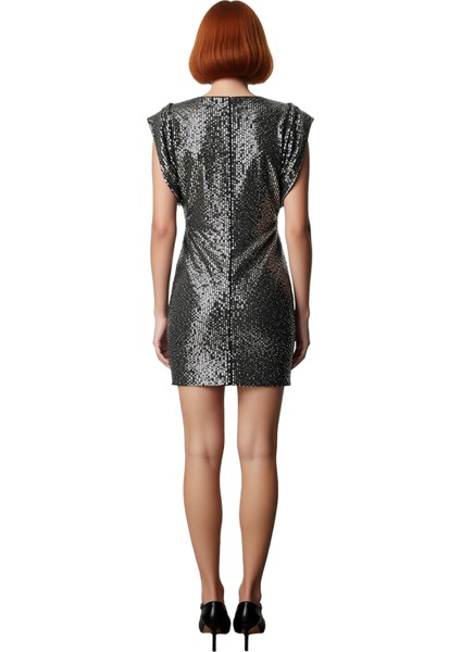 Kadınlara Özel Işıltılı Payet Işlemeli Bodycon Kesim Astarlı Mini Şık Gece Elbisesi Kaliteli fiyatları