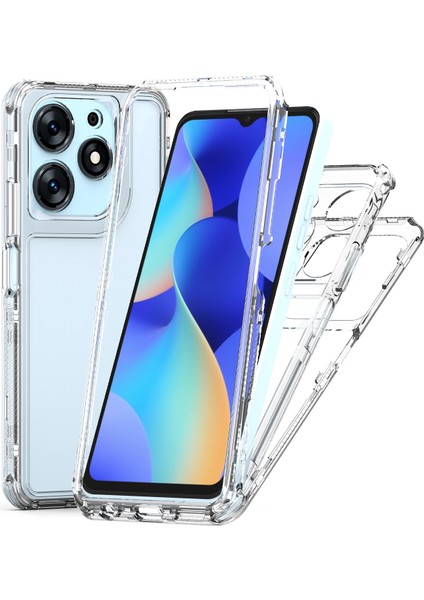 Tecno Spark 10 Pro Için,şeffaf Akrilik 3'ü 1 Arada Darbeye Dayanıklı Kılıf-Saydam (Yurt Dışından)