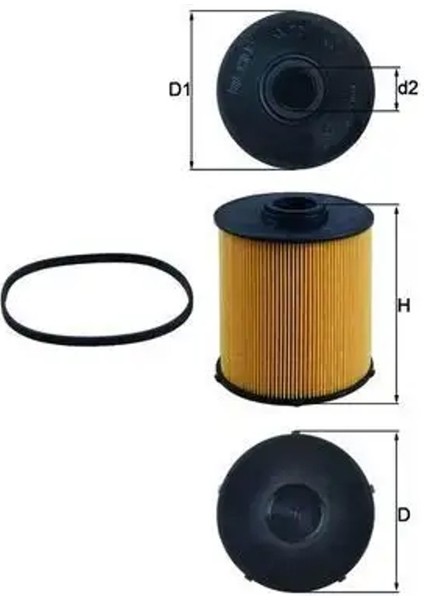 KX70D Yakit Filtresi A6110900051 A6110900152 A6110900252