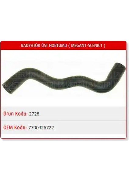 M2728 Radyator Hortumu Ust 7700426722
